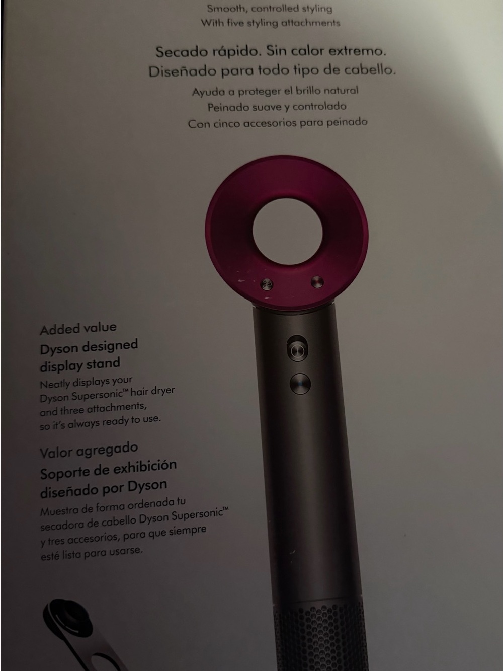 New Dyson Supersonic Hair Dryer Attachments - Black, White, Pink
